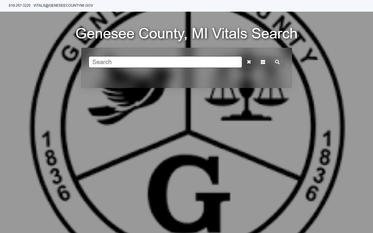 Genesee County marriage records search portal online